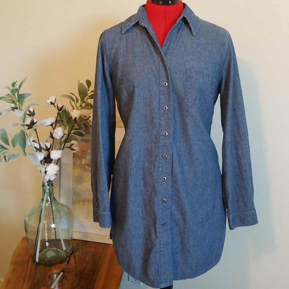 Coldwater Creek chambray tunic